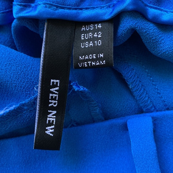 Ever New bright blue wide leg pants - Picture 9 of 11